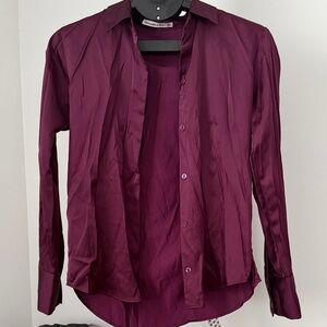 Abercrombie & Fitch Deep Purple Button Down Shirt